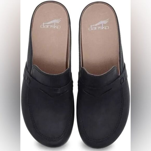 Dansko | Bel Mule Slip On Memory Foam Lightweight Clog Oiled Black | 41 10.5-11 - Picture 1 of 10